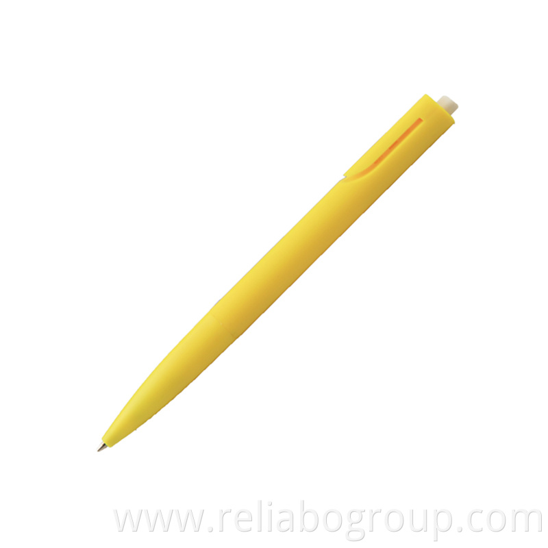 Click action solid plastic pen with a round shape design